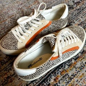 Madewell Sneakers calf hair and leather size 7.5 super cute!